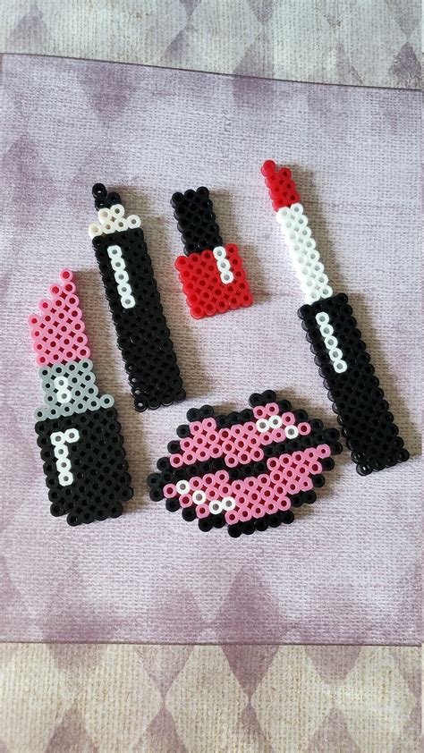 Perler Bead Make Up By Perlercreationsshop On Etsy Easy Perler Bead