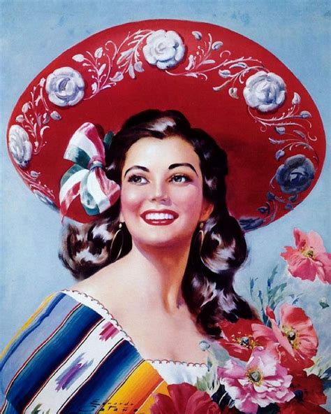 Tymall Wall Art Metal Hanging Sign 1940s Mexico Latina Senorita Woman Sombrero Advertisement