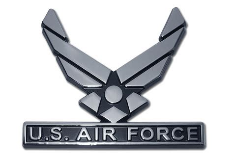 New Us Air Force Wings Anchor Chrome Auto Emblem Ebay