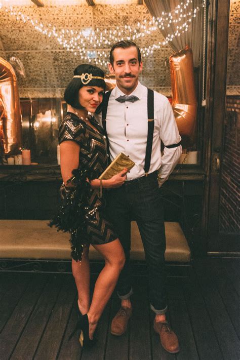 Roaring 20s Halloween Couple Gatsby Party Outfit 20s Party Outfit