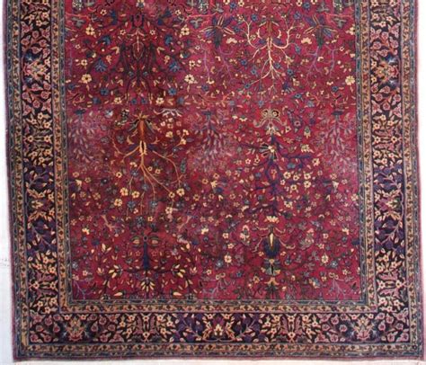 7549 Antique Sarouk Persian Oriental Rug 611 X 143 Antique