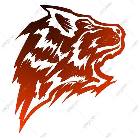 Logo Loup Rouge Pour L équipe Esport Png Loup Les Loups Chien Png