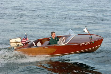 1958 Berglund Ski Flyte Runabout Boat Boat Building Classic Wooden