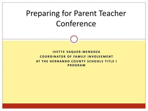 Ppt Preparing For Parent Teacher Conference Powerpoint Presentation
