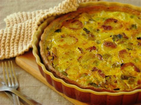 QUICHE AUX POMMES DE TERRE ET POIREAUX Recettes BIO