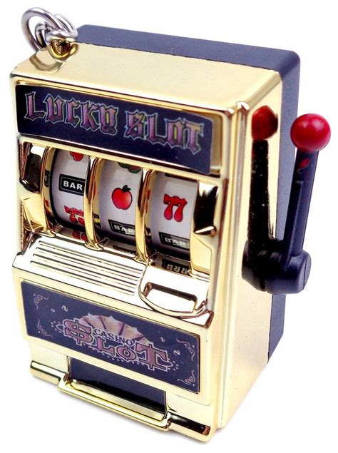 Magikon Mini Slot Machine Toy Funny Lucky Slot Machine Bank With Spinning Reel And Keychain