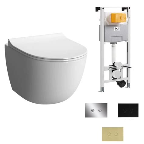 Vitra Sento Rimless Wall Hung Wc With Soft Close Seat And Jtp Cistern