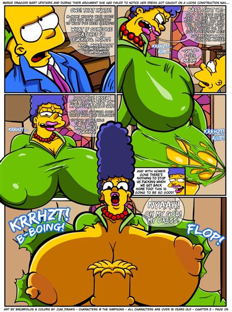 rule 34 bart simpson brompolos chapter 2 comic huge breasts juni draws marge simpson mother