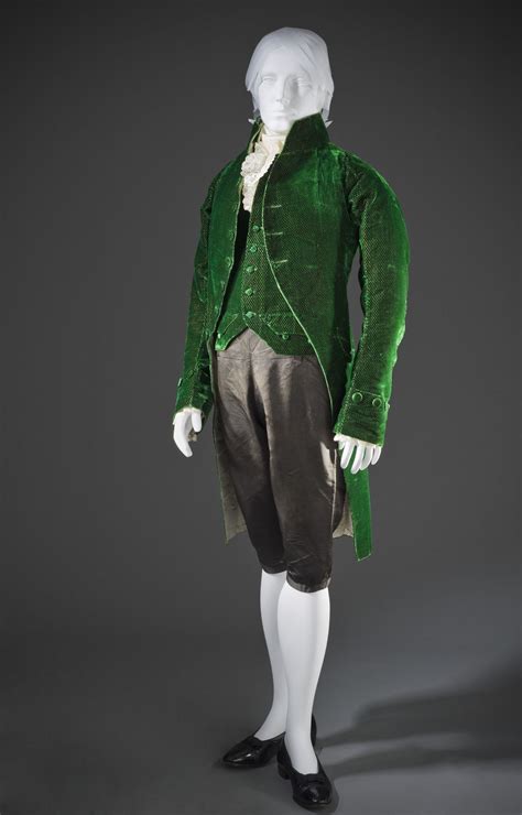 Mans Coat And Waistcoat France Circa 1805 1810 Costumes Principal