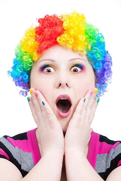 120 Purple Clown Wig Stock Photos Pictures And Royalty Free Images Istock