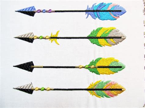 tribial arrows single arrow embroidery designs collection 5 etsy