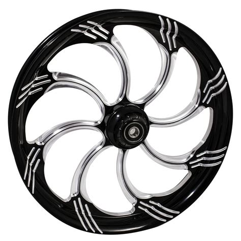 Indian Chieftain Black Contrast Motorcycle Wheels Slasher