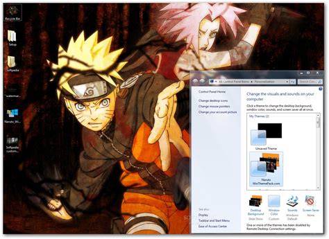Naruto Windows Theme Download A Theme Inspired By The Naruto Ninja Anime