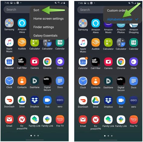 How To Sort The App Drawer Alphabetically On A Samsung Galaxy Phone
