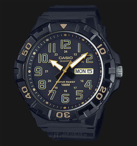 Casio General Mrw 210h 1a2vdf Water Resistant 100m Black Resin Band