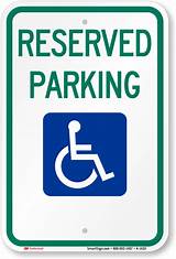 Pictures of Handicap Parking Sign Dimensions