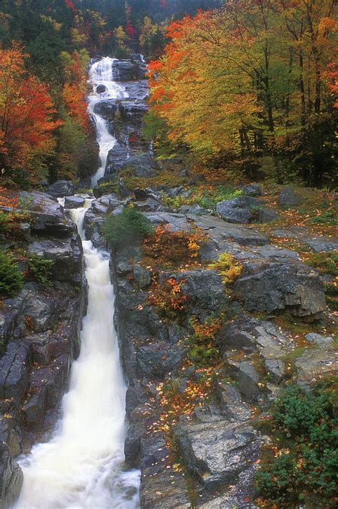 Silver Cascade In Autumn Photograph By John Burk Fine Art America