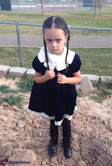 It was the perfect base for her look. Wednesday Addams Costume DIY