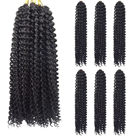 Buy 6 Packs Passion Twist Hair 18 Inch Water Wave Crochet Braids