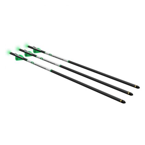 Axcca203pk Premium Crossbow Arrow 3x 20 Carbon W Green Led Half