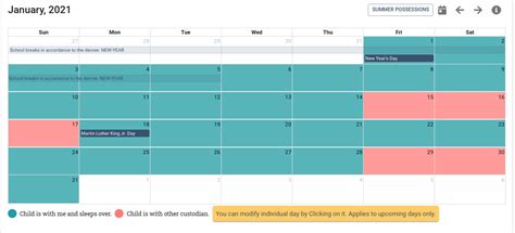 Visitation Under Texas Joint Custody Schedule Our Days Calendar