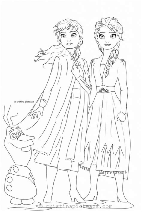 Keep reading to get your free frozen 2 coloring sheets! Frozen 2 Coloring Pages - Elsa and Anna coloring