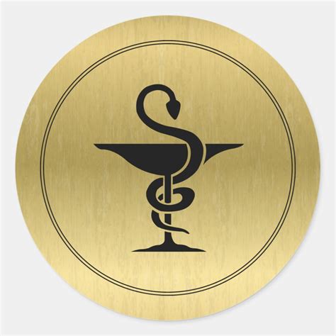 Pharmacist Bowl Of Hygeia Symbol Sticker Zazzle