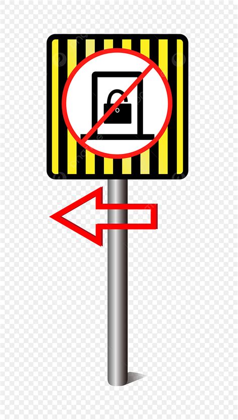 Gambar Melarang Tanda Peringatan Kunci, Peringatan, Tanda, Kunci PNG