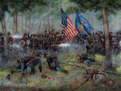 The 19th Indiana Infantry Regiment Of The Iron Brigade On July 1st