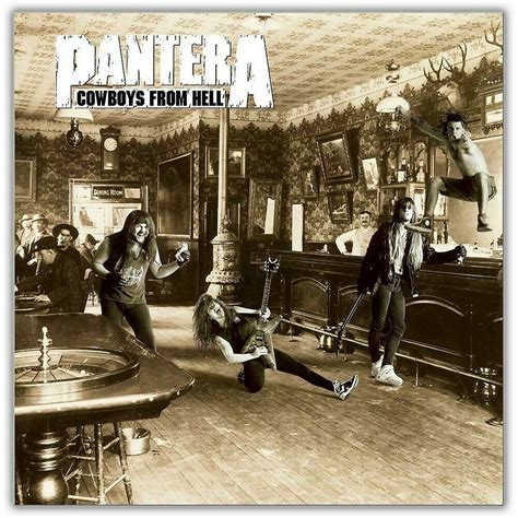 Pantera Cowboys From Hell Album Cover Poster 24 X 24 Inches Looks