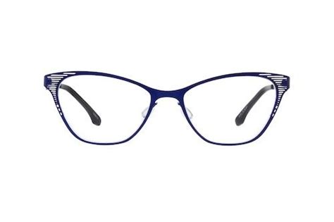 Order Online Women Blue Full Rim Stainless Steel Cat Eye Eyeglass Frames Model 328616 Visit