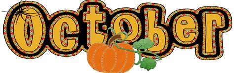October Month Png Images Png All Png All