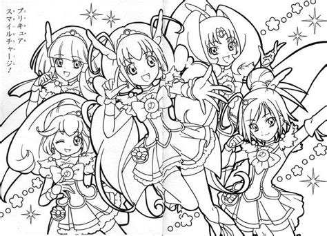 Pin By Guille Amaya On Anime Precure Coloring Pages Glitter Force Coloring Pages Cute