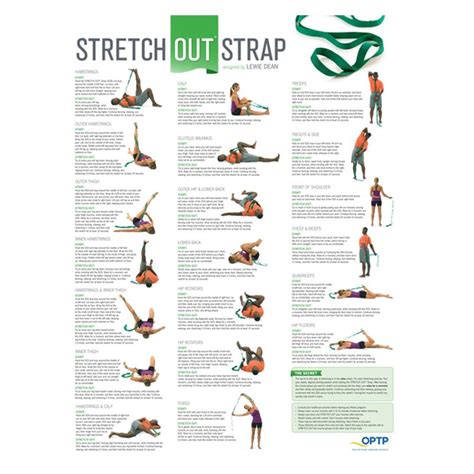 Stretch Out® Strap With Stretching Exercise Poster