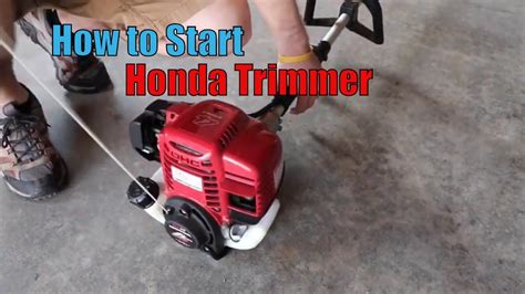 How To Start Honda Trimmer