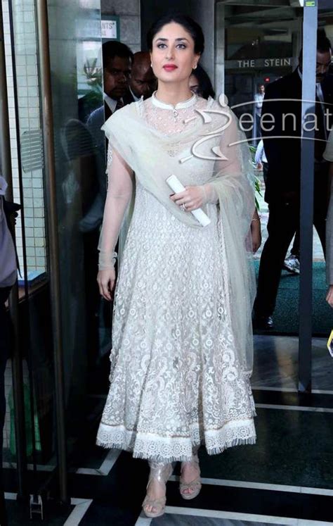 Kareena Kapoor In White Anarkali Suit Designer Dresses Indian