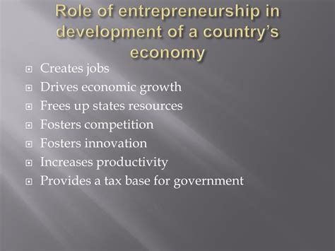 The Role Of Entrepreneurs In The Economy