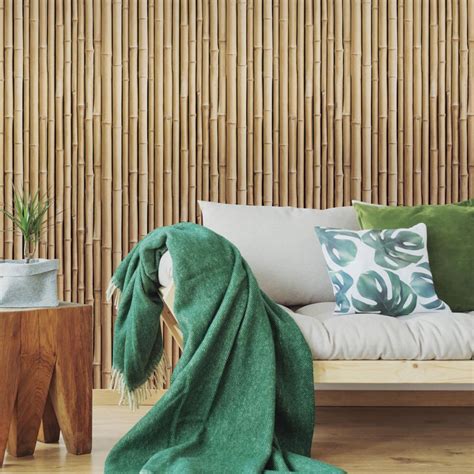 Bamboo Peel And Stick Wallpaper Stoneberry Bamboo Wall Covering