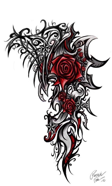 Pin By Gypsie Swisher On For Myself Tribal Rose Tattoos Tattoos