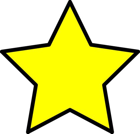 Star Yellow Free Vector Graphic On Pixabay
