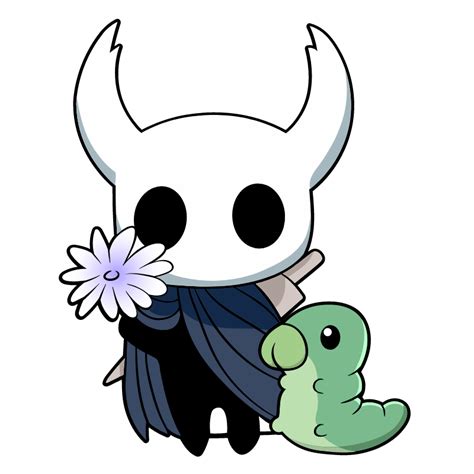 Hollow Knight The Knight With Flower Sticker Game Hollowknight