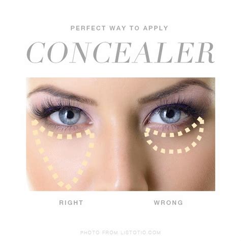 The Best Way To Apply Concealer Is To Draw A Triangle With The Base