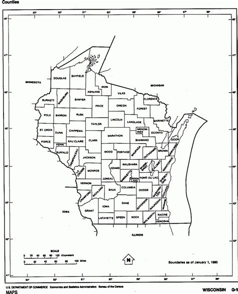 Map Of Southern Wisconsin Map Of Wisconsin Counties Printable Free