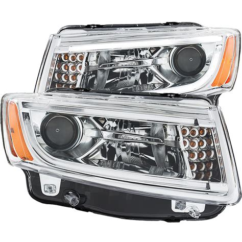 Anzo Usa Projector Headlight With Plank Style Design For 14 15 Jeep