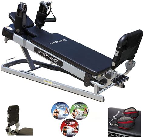 Pilates Power Gym Pro 3 Elevation Mini Reformer Exercise System With