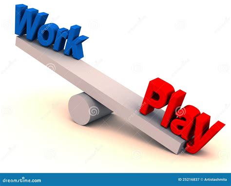 Work Play Balance In Life Royalty Free Stock Photography Image 25216837