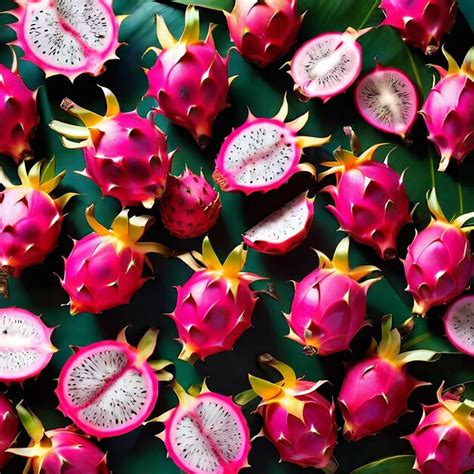 Premium Ai Image Fresh Dragon Fruit Photo With Ai Generative