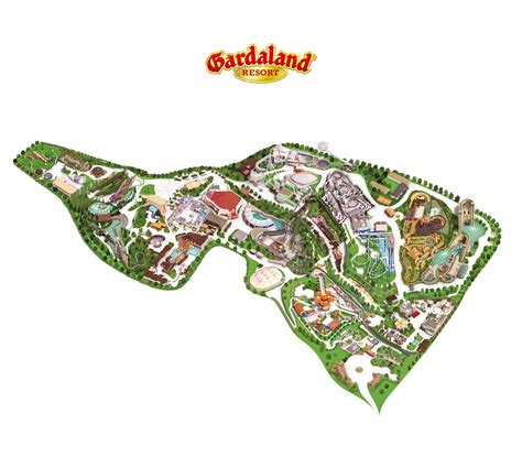 Gardaland Map 3D Illustration On Behance