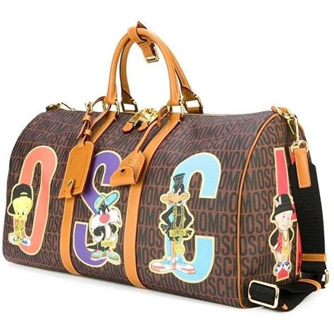 Moschino Looney Tunes Monogrammed Holdall Holdall Bags Monogram