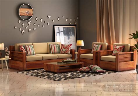 Solid Wood Sofa Set In Bangalore At Best Price Wooden Street Wooden